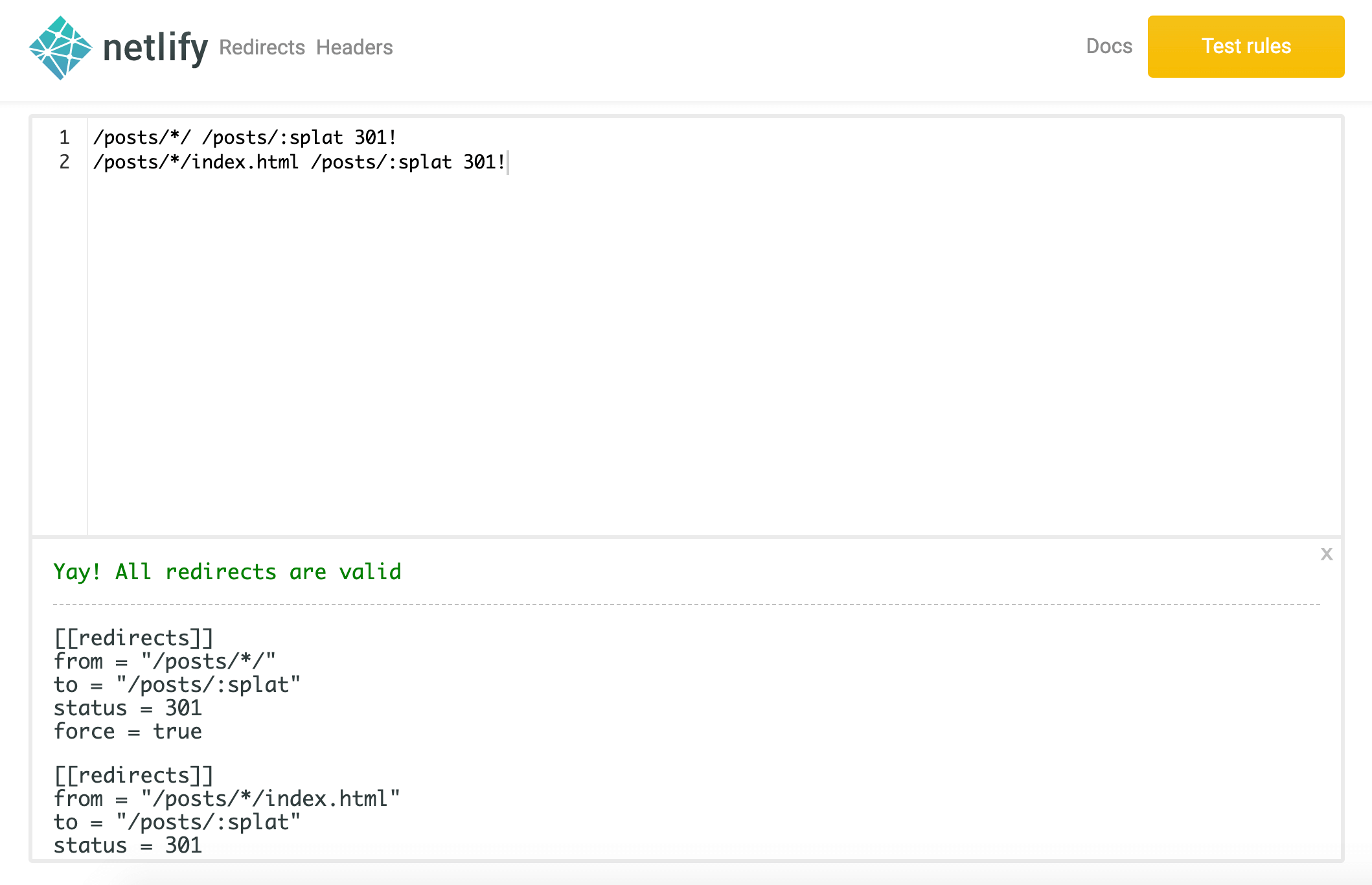 Netlifyのリダイレクト設定を生成するツール